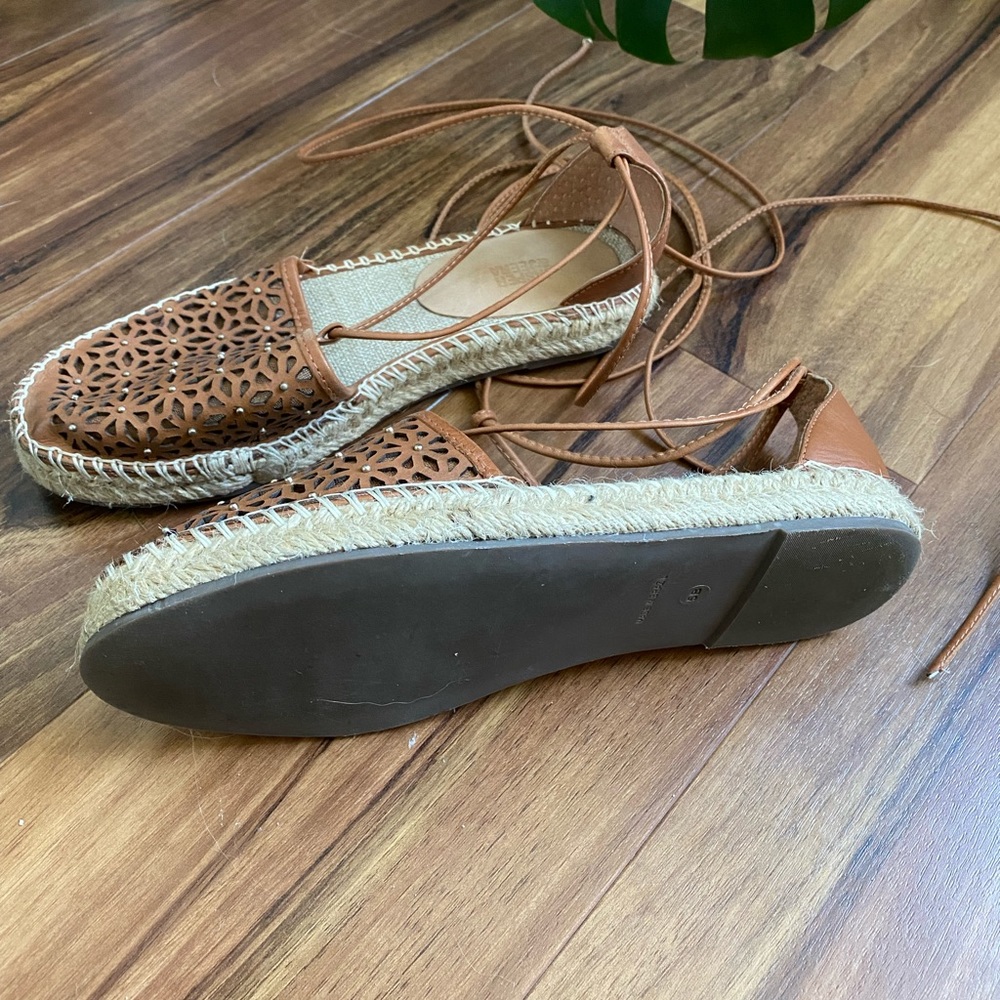 Anthropologie espadrilles with ankle tie